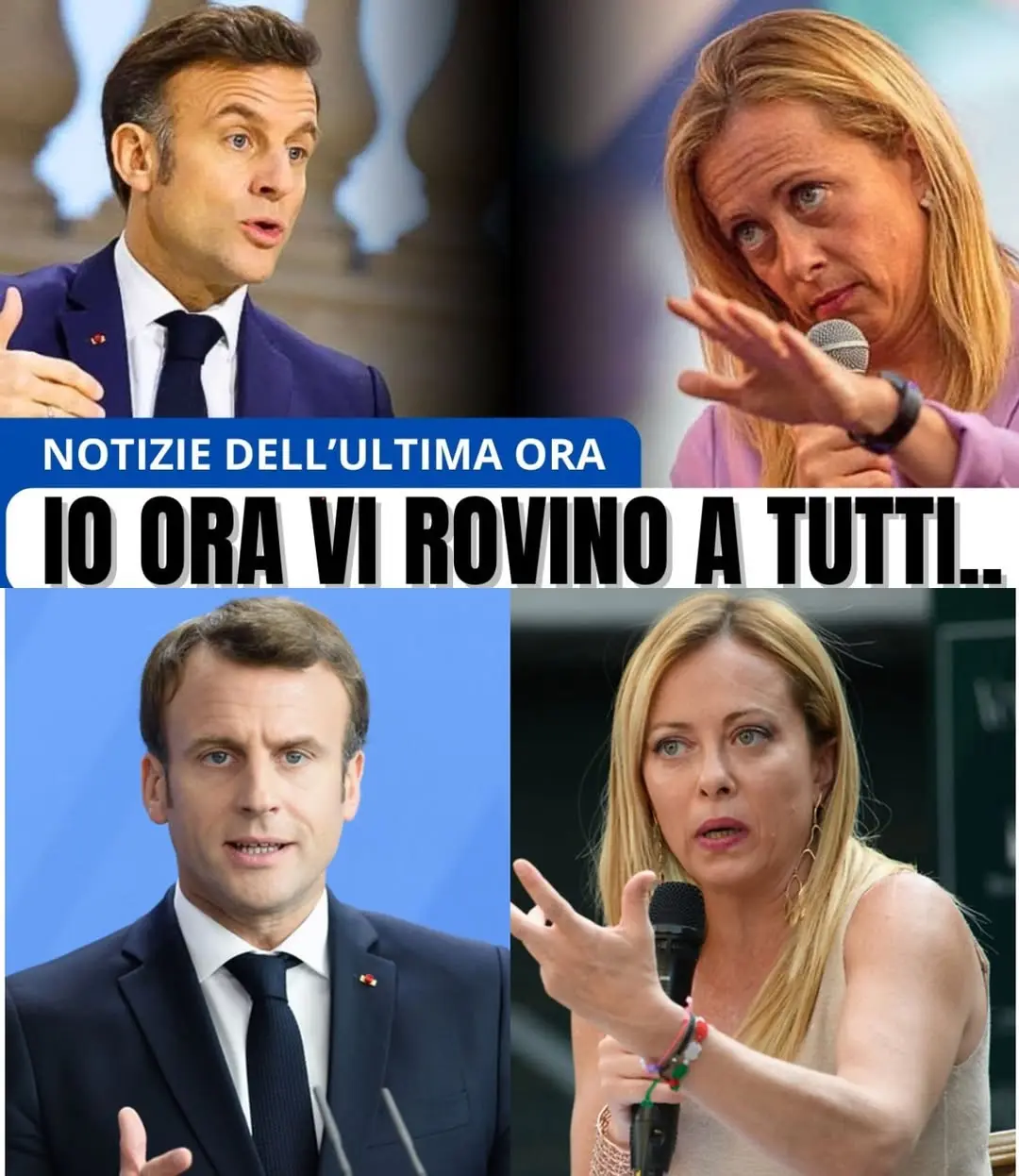 Shock a Bruxelles: il tradimento contro l’Italia è stato finalmente svelato! Un piano ambizioso orchestrato da Macron mira ad abolire il diritto di veto, togliendo all’Italia ogni potere decisionale sulle questioni vitali come economia, energia e immigrazione. È un colpo di stato burocratico che rischia di ridurci al silenzio per sempre. La reazione di Giorgia Meloni è stata durissima: una vera e propria dichiarazione di guerra politica per difendere la democrazia e la libertà del popolo italiano. La posta in gioco non è mai stata così alta. Vuoi sapere cosa sta succedendo davvero dietro le quinte del potere europeo?