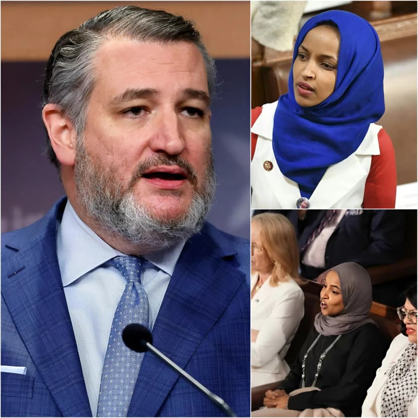 “Say one more insulting word about my community, you Texan, and I’ll make you regret it,” Ilhan Omar shouted from the Congressional seat, her voice trembling with anger, pointing directly at Ted Cruz. The Foreign Affairs Committee chamber fell silent as she attacked Cruz’s sarcastic remark about the “Somali community in Minnesota” during the debate on foreign aid and welfare fraud. Cruz smirked, leaning back comfortably in his chair, his voice even but sharp as a knife: “Ms. Omar, I’m just stating the facts based on the data. Billions of dollars of American taxpayers’ money are being misused in welfare programs in Minnesota – a figure nearly equal to Somalia’s GDP. And when I called it the ‘Mogadishu of the Midwest,’ I wasn’t insulting the community – I was pointing out the failures of the policies you and your party support.” Omar stood up suddenly, walked closer to the microphone, trying to maintain a confident tone: “You’re a fugitive from Canada who fled to avoid military service, then came here to claim to be the number one ‘patriot.’ You have no right to talk about anyone’s country!” Cruz remained unfazed. He slowly rose, Omar looked straight in the eye, and calmly delivered a message. Omar sat down, his face pale… and fell into a rare silence.