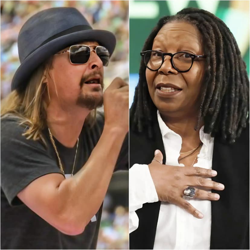 BREAKING NEWS 🚨 Kid Rock Blasts Whoopi Goldberg in Explosive Rant — “Our Country Would Be Safer Without Voices Attacking American Values!” In a shocking statement that’s setting social media ablaze, rock icon Kid Rock targeted Whoopi Goldberg, accusing her of undermining U.S. culture and the Constitution. “This country welcomes people who act in good faith, but what we get back from some is contempt for our values,” he declared. The pointed remark — “starting with Whoopi Goldberg” — has sparked fierce backlash, dividing fans and fueling heated debates online about free speech and patriotism.