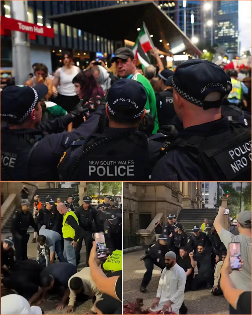 Police Clash with Praying Muslims in Sydney: Outrage Explodes Over Brutal Disruption! 🔥