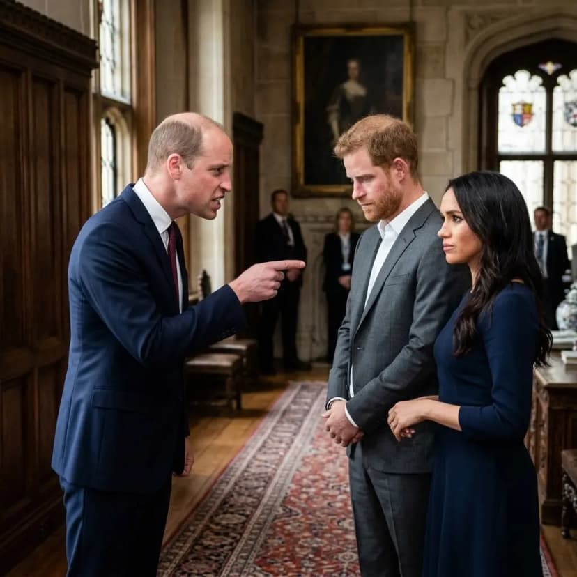 BREAKING NEWS: Angry Prince William prepares to strip Harry and Meghan of their titles after an unacceptable reason 😮