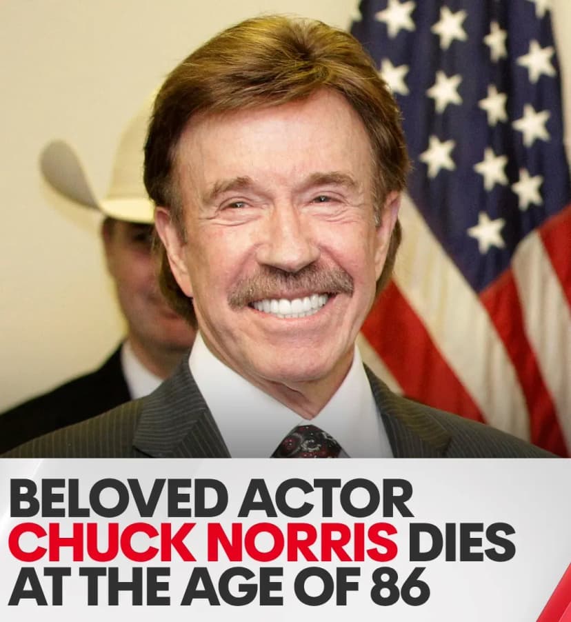 Actor Chuck Norris, who starred in TV series Walker, Texas Ranger and films including The Way Of The Dragon, has died at the age of 86 after medical emergency in Hawaii. FULL DETAIL 👇👇