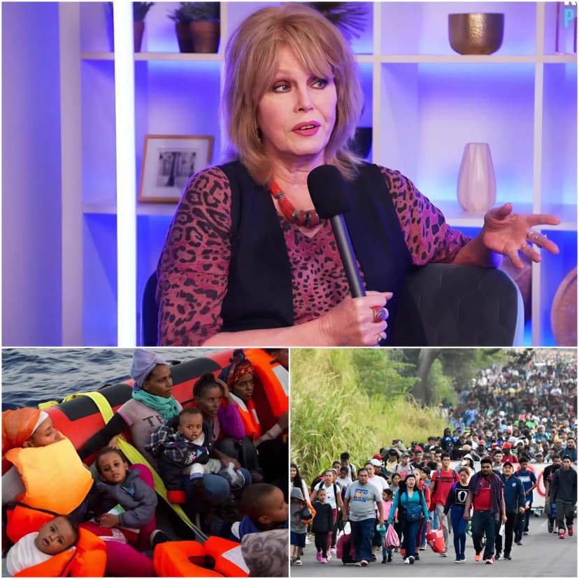 🚨 “Our small country cannot support millions of people” — Joanna Lumley has sent shockwaves across the United Kingdom with this bold statement. The veteran actress sparked a heated debate by warning that the UK cannot continue to accept massive waves of immigration without serious planning.