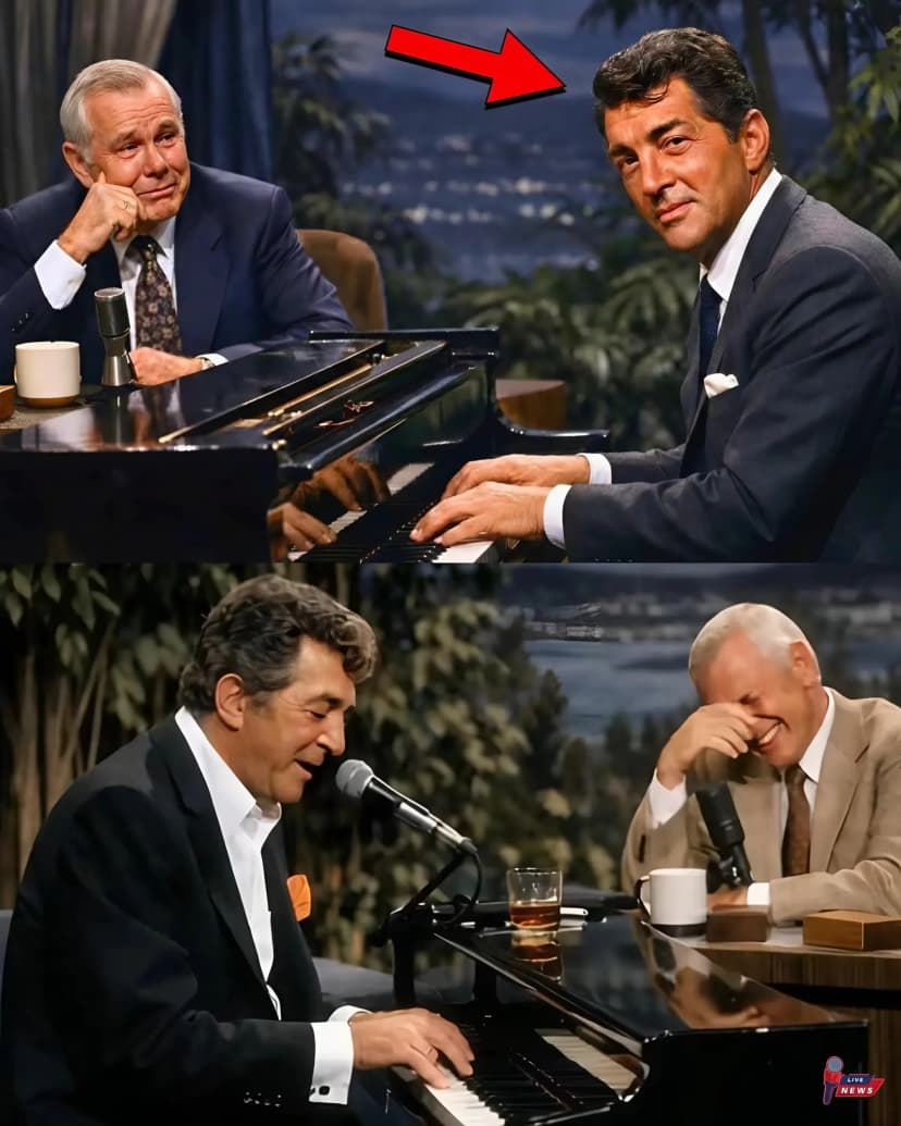 Johnny Carson Dared Dean Martin To Play Piano Live — Seconds Later, Carson Broke Down In Tears