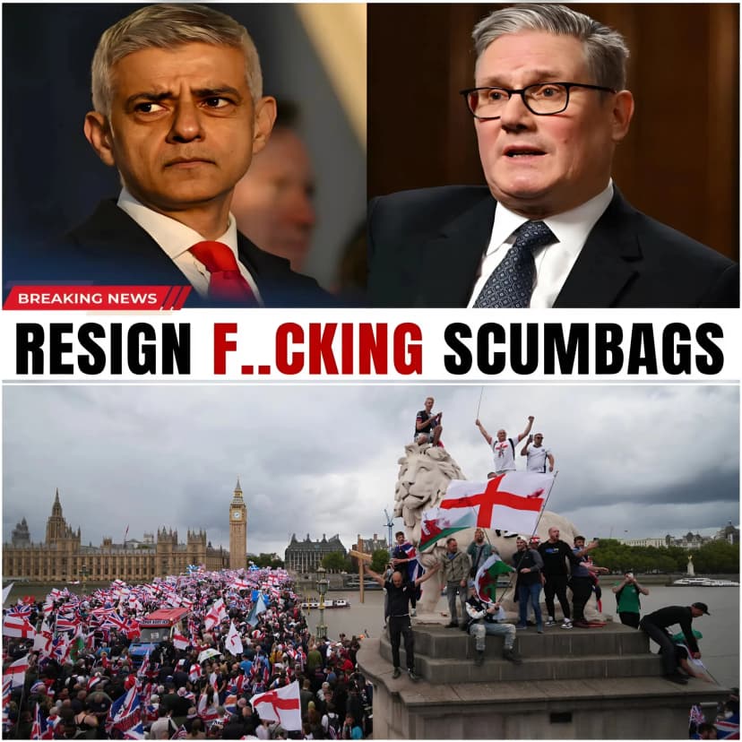 🚨 “GET THEM OUT!” — chants thundered across central London as surging crowds filled the streets, creating a charged atmosphere unlike anything seen in recent memory. The demonstration, led by British Lads, quickly escalated into a powerful display of public unrest, with protesters voicing deep concerns over safety, migration, and the future direction of the city.