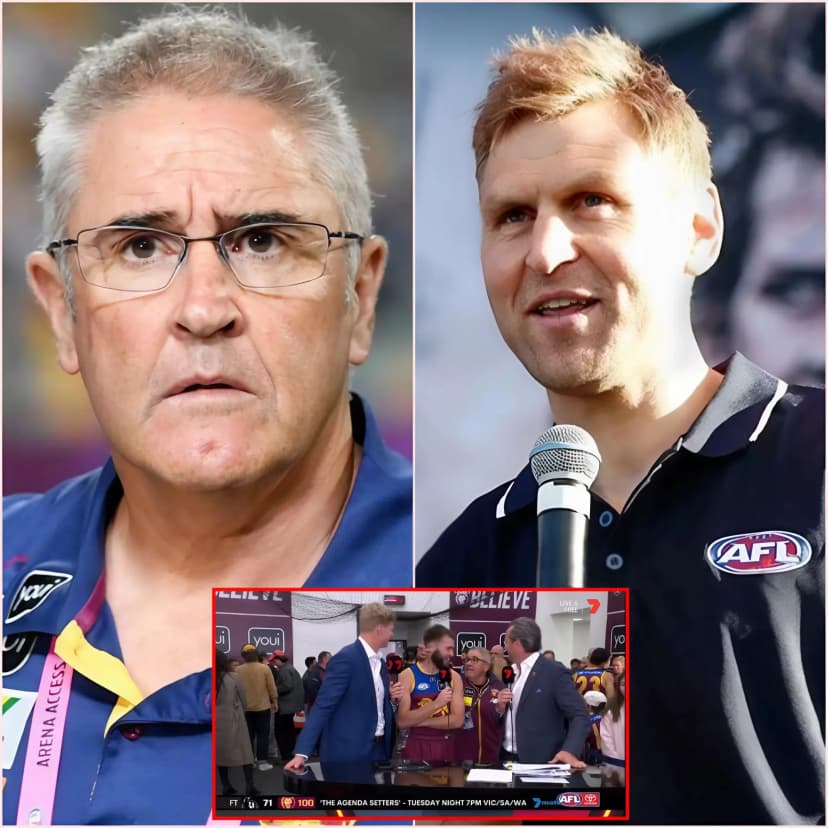 “SILENCE! WHO DO YOU THINK YOU ARE TO MAKE SUCH UNPROFESSIONAL COMMENTS?” The Seven Network studio fell silent as Brisbane Lions head coach Chris Fagan exploded in anger, immediately shutting down all criticism.