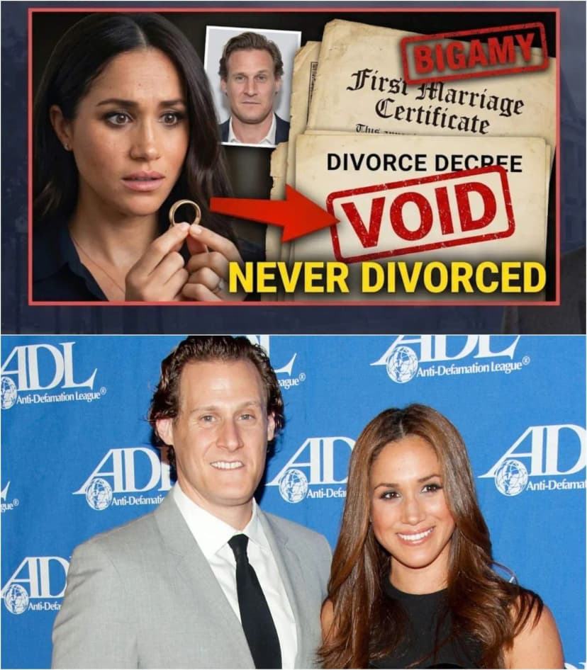 Breaking today from Los Angeles Superior Court: Meghan Markle’s first husband, Trevor Englesen, alleges their 2011 divorce was never legally finalized, potentially exposing the Duchess of Sussex to felony bigamy charges. Secret court filings claim forged signatures and unresolved legal negotiations cast doubt on the 2018 royal wedding’s legitimacy.