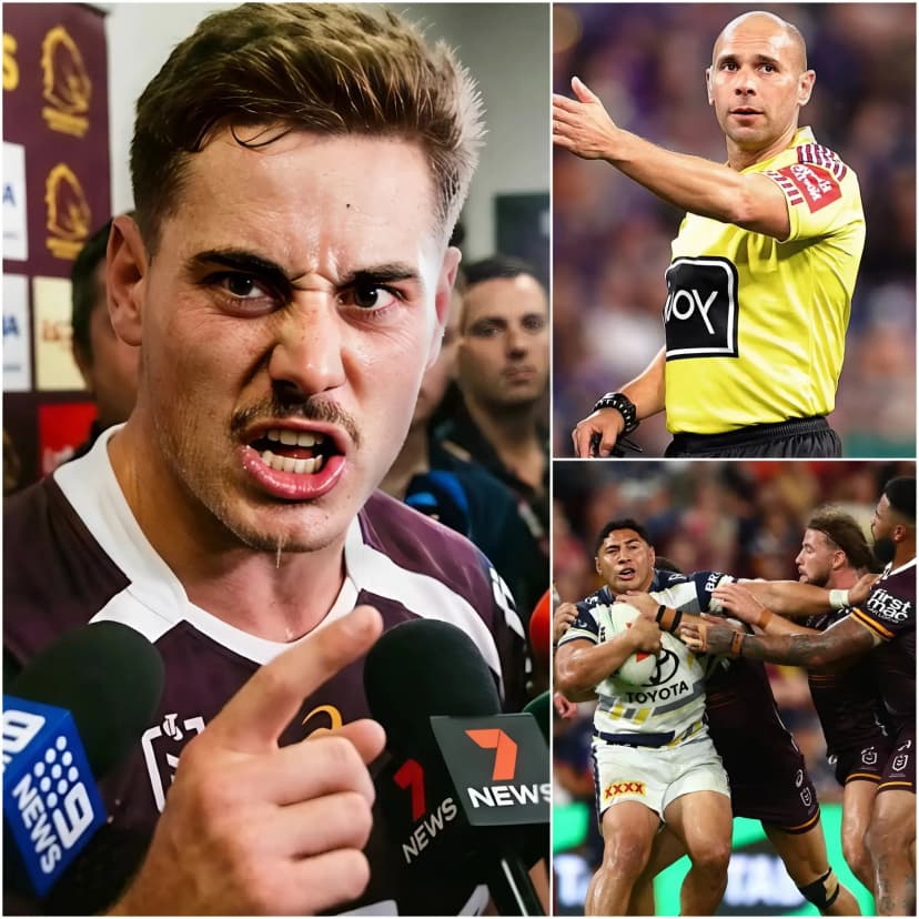 Tom Duffy, a player for the Brisbane Broncos, accused three referees in yesterday’s derby between the Broncos and the Cowboys of cheating and deliberately disallowing a try by Piakura, along with several other controversial decisions, putting the Broncos at a serious disadvantage.