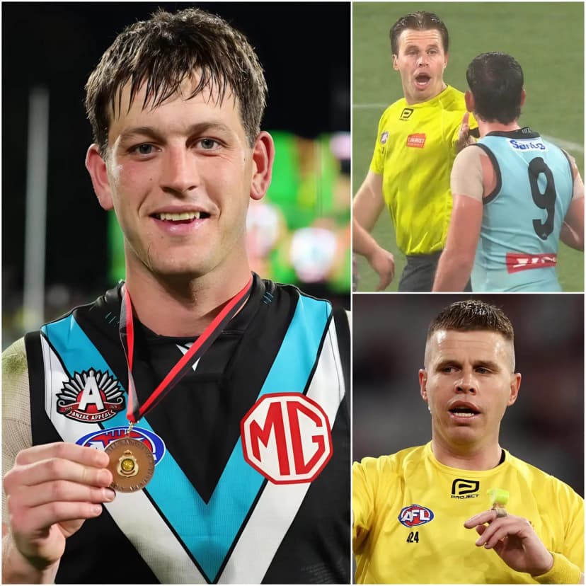 “HE IS SLANDERING ME!” — Zak Butters, the star of Port Adelaide, has shocked Australian football by publicly accusing umpire Nick Foot of fabricating claims about his on-field behaviour.