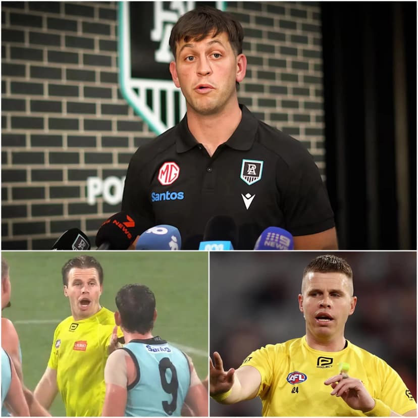 🚨 SHOCKING NEWS: “I know why he was biased, because he was involved in the biggest gambling scandal in AFL history,” Zak Butters stated after being accused of defamation by umpire Nick Foot. “He officiated unfairly, causing Port Adelaide Football Club to lose a significant advantage,” leading to a heavy defeat for the team.