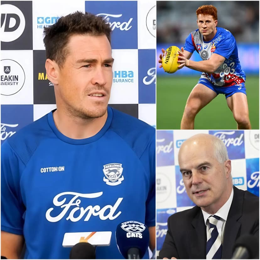 “This is completely unfair, and today I’m the victim!” Right after the Geelong Cats crushed the Western Bulldogs 131–56, star forward Jeremy Cameron stunned the AFL world with a “bombshell” statement in the post-match press conference.