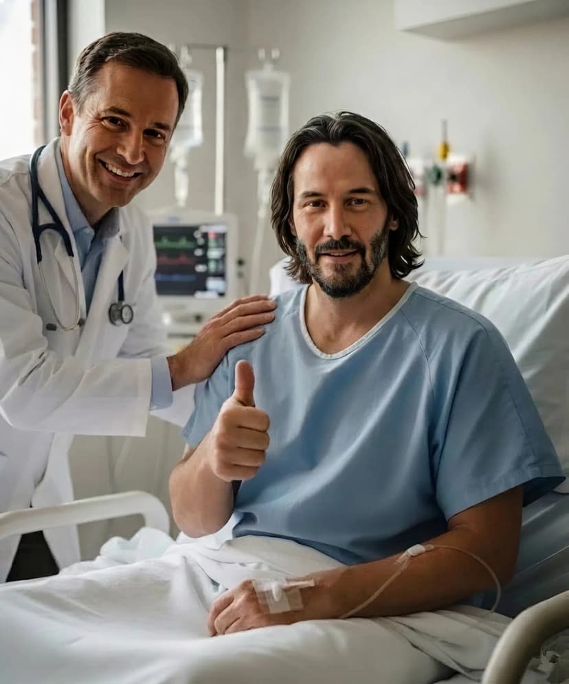 GOOD NEWS from Keanu Reeves: A heartfelt update after surgery.