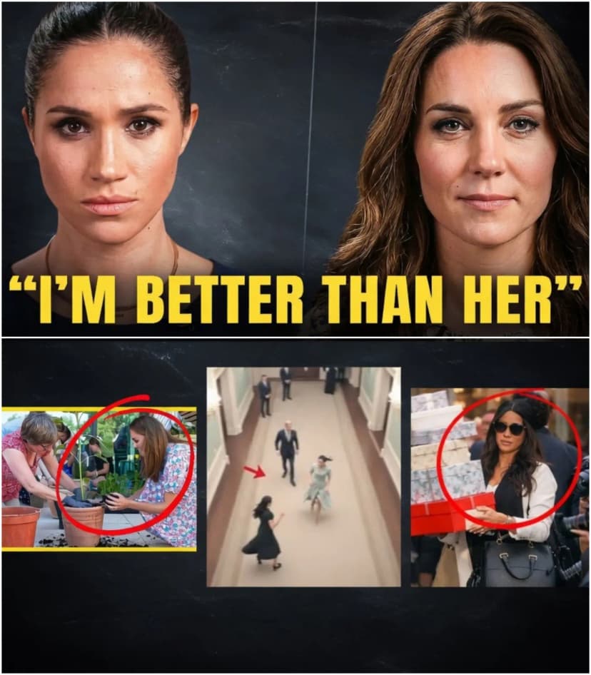 🔥 BEYOND THE SMILES: Meghan Markle has been exposed in 15 “humiliating” moments caught on camera, showing her calculated attempts to sabotage Princess Catherine—from icy glares to blatant protocol snubs that left the Palace in shock.