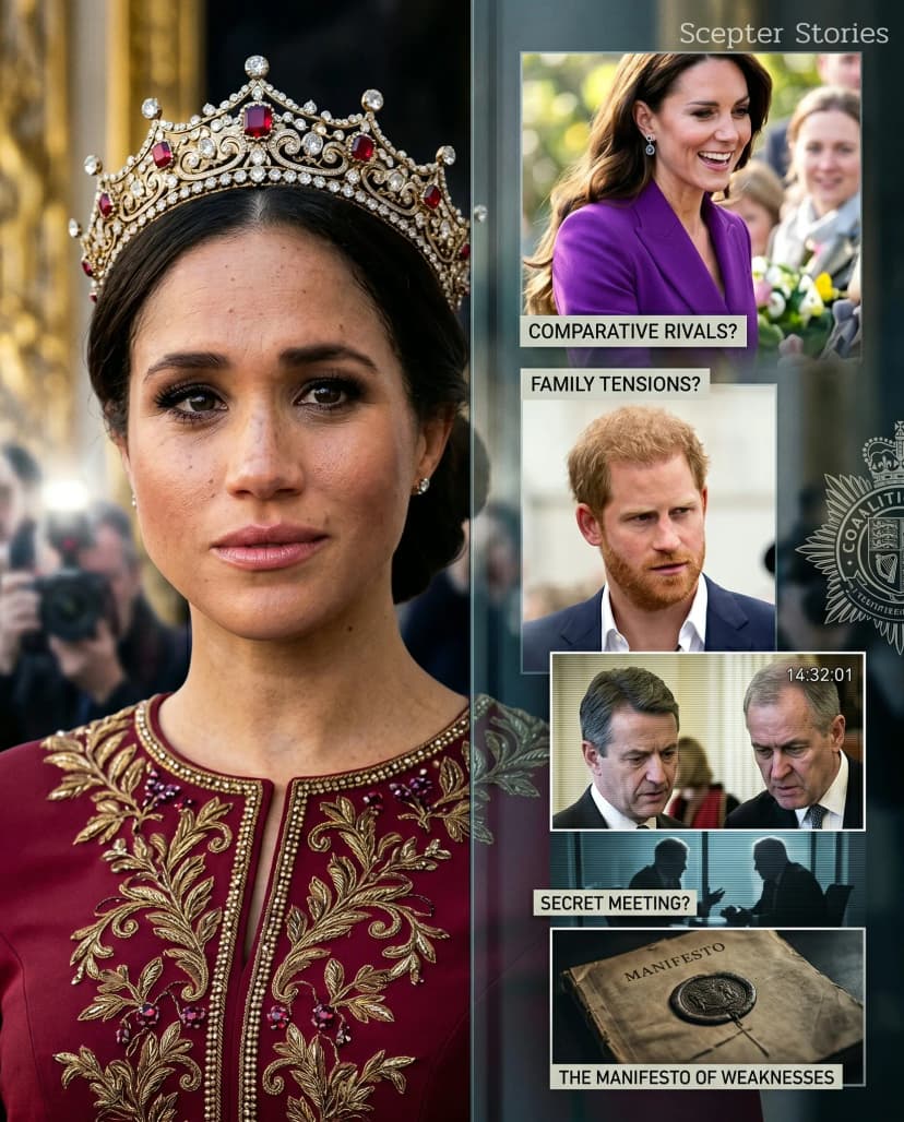 🌟 “ONLY I AM WORTHY”: Meghan Markle has plunged Buckingham Palace into total paralysis by publicly declaring herself the only one fit to hold the Crown, backed by a “manifesto” exposing the weaknesses of the current heirs.